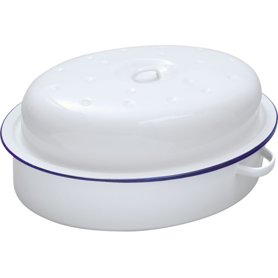 Falcon Enamel 30cm Oval Roaster Restaurant Supply Images