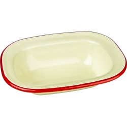 Falcon Enamel 16cm Oblong Pie Dish Cream(Pack Of 6)