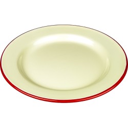 Falcon Enamel 20cm Dinner Plate Cream(Pack Of 6)