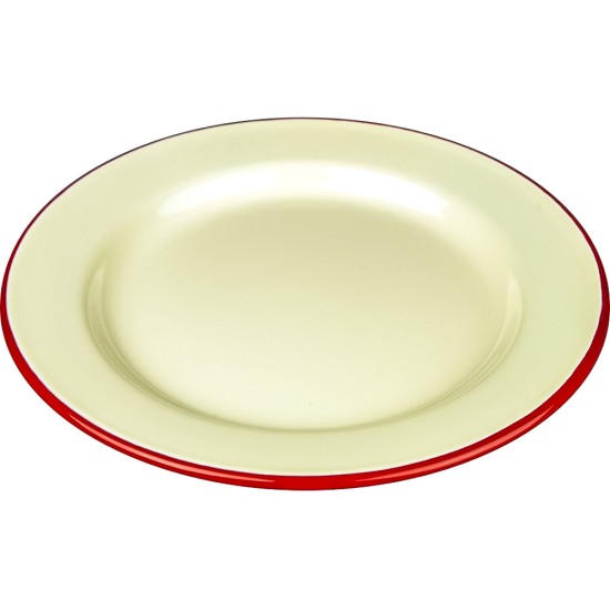 Falcon Enamel 20cm Dinner Plate Cream(Pack Of 6) Restaurant Supply Images