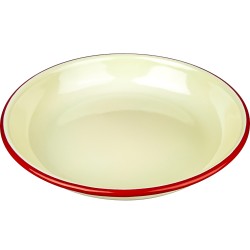 Falcon Enamel 22cm Rice/Pasta Plate Cream(Pack Of 6)