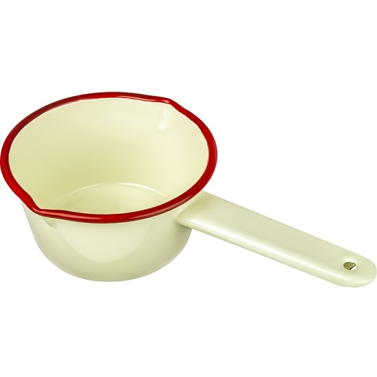 Falcon Enamel 14cm Milk Pan Cream Restaurant Supply Images
