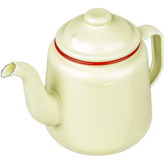 Falcon Enamel 14cm Teapot Cream Catering Supply Images