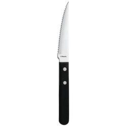 Amefa 2 Rivet Black Handle Steak Knife (Pack of 12)