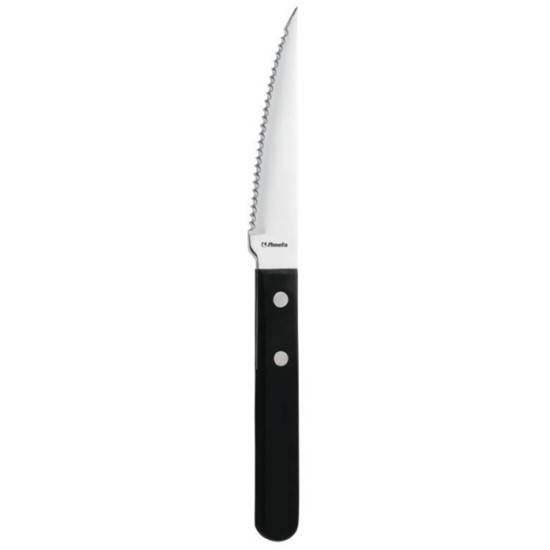 Amefa 2 Rivet Black Handle Steak Knife (Pack of 12) Catering Supply Images