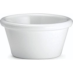 Tablecraft Melamine Ramekin, 2 oz, White(Pack of 12)(7.2x7.2x3.9)