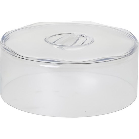 Cake Dome with Square Edge, SAN Plastic 31 x 11.5cm Restaurant Supply Images