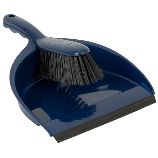 SYR Dustpan & Brush Set Blue Restaurant Supply Images