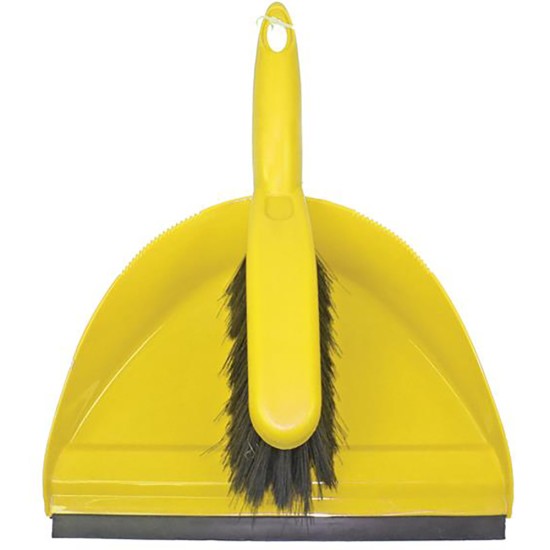 SYR Dustpan & Brush Set Yellow Event Supply Images