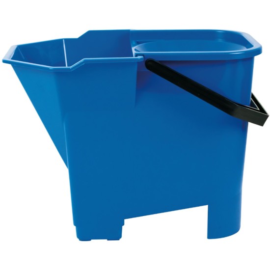 SYR Bull Dog Bucket Blue with Handle Sieve Grid Restaurant Supply Images