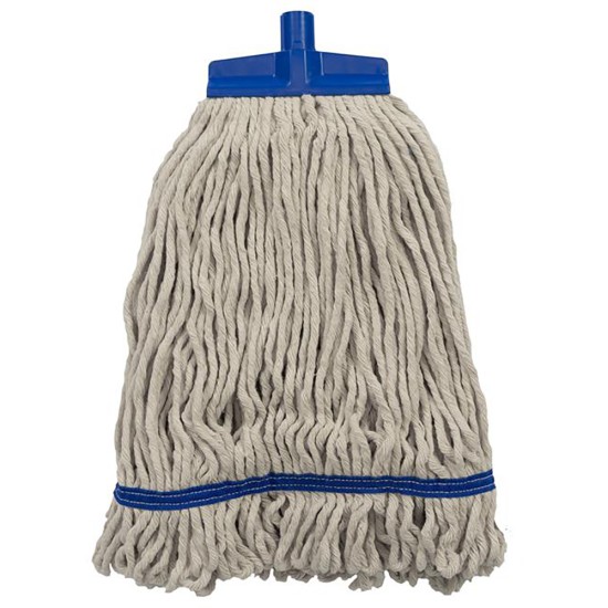 SYR Interchange Kentucky Mop Head Cotton 16oz Blue Restaurant Supply Images