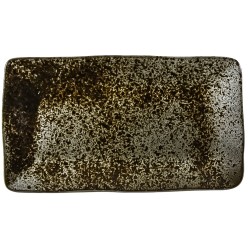 Rustico Black Ironstone Rectangular Plate 27.5 x 15.5cm (Pack of 6)