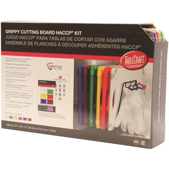 TableCraft Grippy Chopping Board Kit, (Pack of 6) Catering Supply Images
