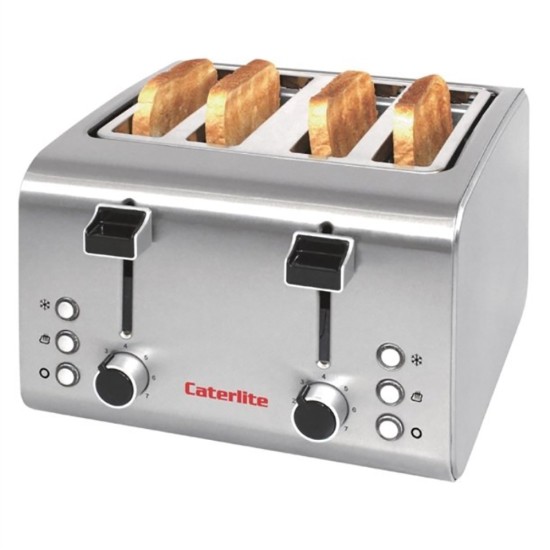 Caterlite 4 Slot Stainless Steel Toaster Catering Supply Images
