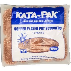 Kata-Pak W40 Large Copper Pot Scourers 30g (Pack of 10)