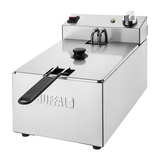 Buffalo Single Tank Single Basket 5ltr Countertop Fryer 2.8kW Restaurant Supply Images