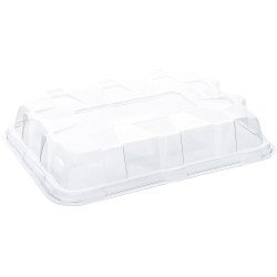 Sabert RPET Domed Lid for Rectangular platter 55x37 cm(Pack of 50)