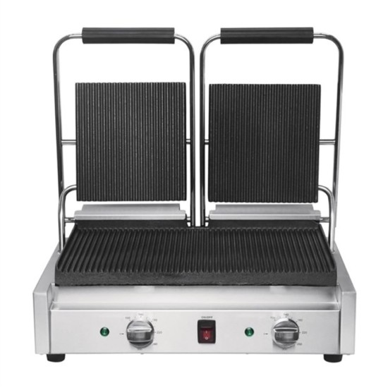 Buffalo Bistro Double Ribbed Contact Grill Restaurant Supply Images