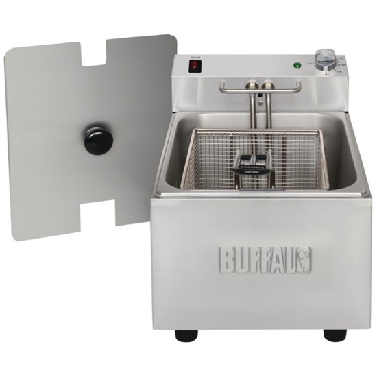 Buffalo Single Tank Single Basket 5Ltr Countertop Fryer 2.8kW Event Supply Images