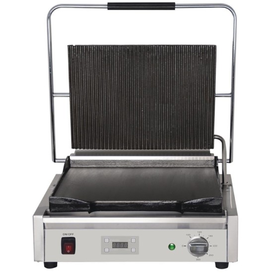 Buffalo Large Ribbed Top Contact Grill Event Supply Images