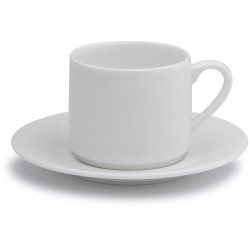 Elia Glacier Bone China Espresso Cup Saucer 115 mm (Pack of 6)