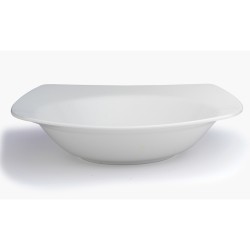 Elia Glacier Bone China Rimmed Pasta Bowl / Square 275 mm (Pack of 6)