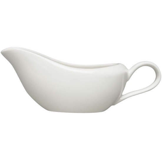 Elia Glacier Bone China Sauce Boat 250 mm (Pack of 2) Restaurant Supply Images