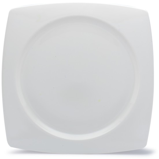Elia Glacier Bone China Square Plate 260 mm (Pack of 4) Catering Supply Images