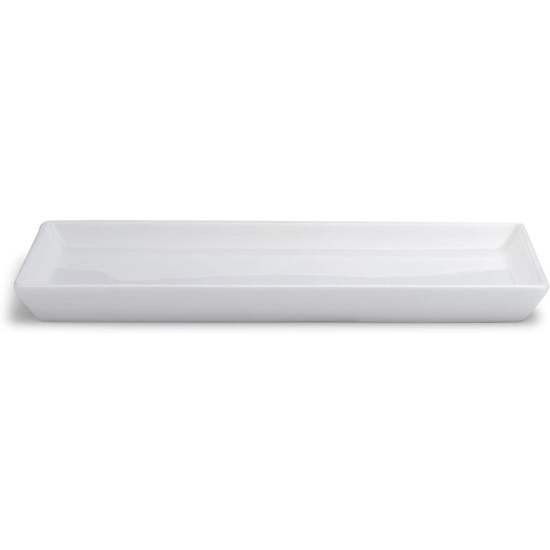 Elia Orientix Bone China Oblong Plate 200 mm (Pack of 4) Restaurant Supply Images