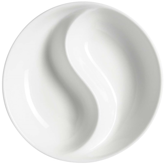 Elia Orientix Bone China Ying Yang Dish 100 mm (Pack of 12) Restaurant Supply Images