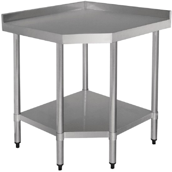 Vogue Stainless Steel Corner Table 700mm Event Supply Images