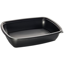 Sabert Rectangular Container Black 900ml 23x17 cm(Pack of 300)
