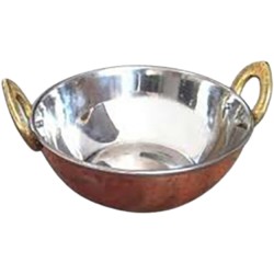 Mastercook Copper Stainless Steel Kadai No 2 15cm