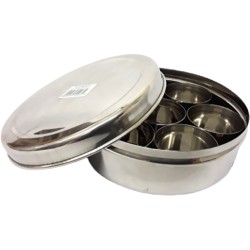 Mastercook Stainless Steel Massala Dabba Metal Lid 12