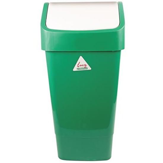 Lucy 50L Hygiene Green Swing Top Bin (Pack of 5) Event Supply Images
