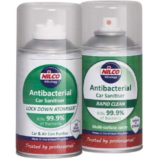 Nilco Antibacterial Car Cleaner & Sanitiser 2 X 150ml(Pack of 3) Catering Supply Images