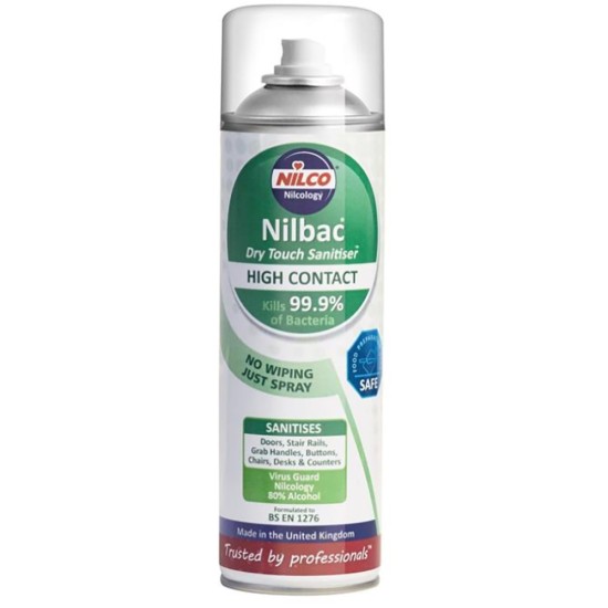 Nilco Dry Touch Hand Sanitiser High Contact 500ml(Pack of 12) Restaurant Supply Images