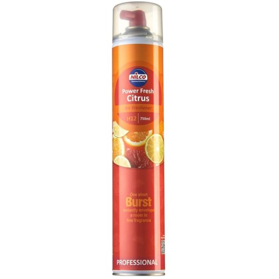 Nilco Power Fresh Citrus Air Freshener 750ml(Pack of 6) Event Supply Images