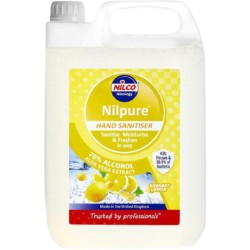 Nilco Nilpure Hand Sanitiser Scented Sherbert Lemon 5ltr(Pack of 4)
