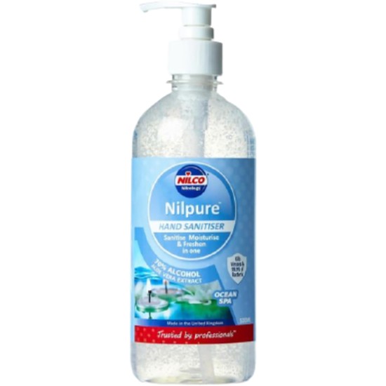 Nilco Nilpure Hand Sanitiser Scented Ocean Spa 500ml(Pack of 6) Catering Supply Images