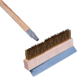 Alphin Brush/scraper (oven) brass bristles, 10