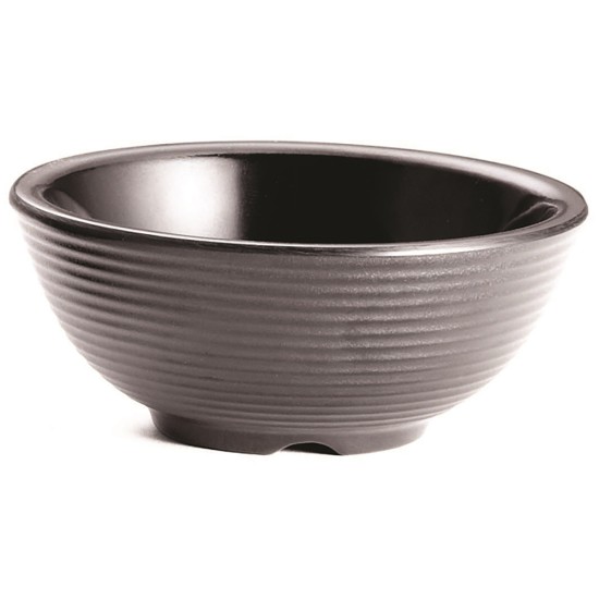 Tablecraft Melamine Ramekin, 2 oz, Ribbed, Black(Pack of 12)(7.2x7.2x3.1) Event Supply Images