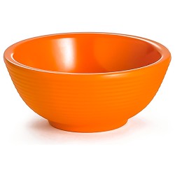 TableCraft Melamine Ramekin, 3 oz, Ribbed, Orange(8.5cm dia/90 ml)(Pack of 12)