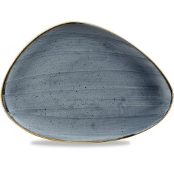 Churchill Stonecast Blueberry Triangle Chefs Plate 14X9 3/4