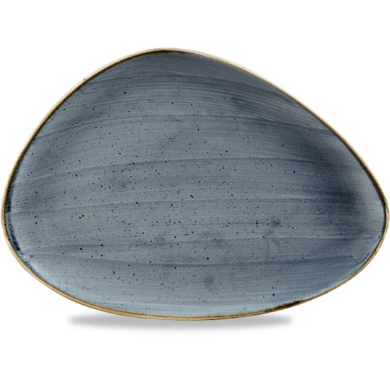 Churchill Stonecast Blueberry Triangle Chefs Plate 14X9 3/4