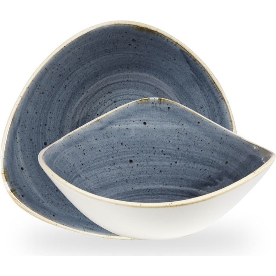 Churchill Stonecast Blueberry Lotus Bowl 9
