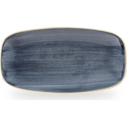 Churchill Stonecast Blueberry Chefs Oblong Plate 13 7/8X7 3/8