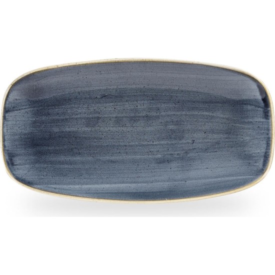 Churchill Stonecast Blueberry Chefs Oblong Plate 13 7/8X7 3/8