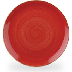 Churchill Stonecast Berry Red Evolve Coupe Plate 8.67