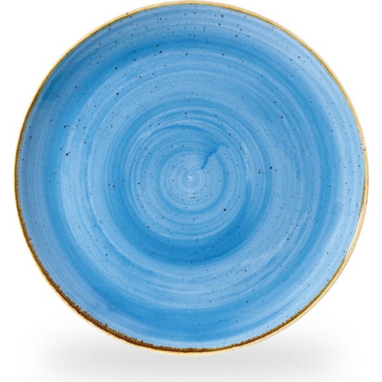 Churchill Stonecast Cornflower Blue Coupe Plate 10.25